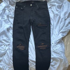 AMIRI Black Skinny Distressed Jeans